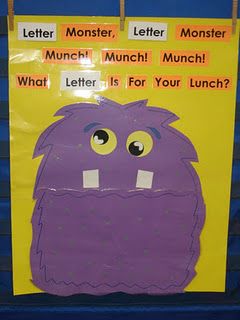 Letter Monster Learning Lowercase Letters Activities, Halloween Phonemic Awareness Activities, K3 Activities, Letter Monster, Ece Resources, School Diy Ideas, Games Preschool, Classroom Planning, Hello Kindergarten