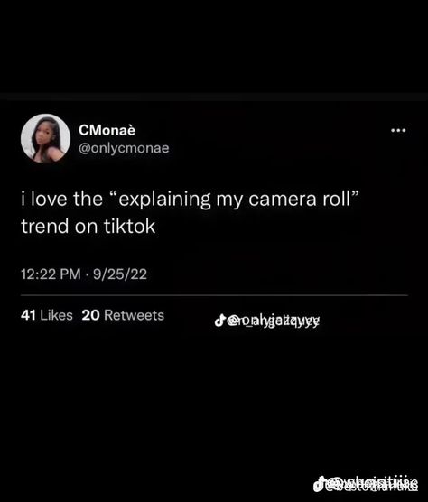 Slide Show Tiktok Trend, I Love The Explaining My Camera Roll, Random Photo Dump Quotes, Camera Roll Dump Quotes, Mirror Pics Quotes Twitter, Tiktok Tweets Trend, Photo Swipe Tiktok Tweets, Camera Roll Dump Tweet, Photo Dump Tweets