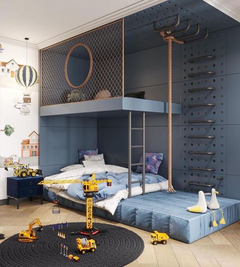 21 Creative Boys Bedroom Ideas You Need to See Kids Room Door Design, Toddler Room Makeover Boys, Bedroom For 5 Year Boy, Bedroom Ideas For Two Beds, Boys Rooms Ideas Toddler, Bedroom Ideas For 8 Year Boy, Cool Decorations For Bedrooms, Whimsical Boys Room, Bedroom For Boys Kids