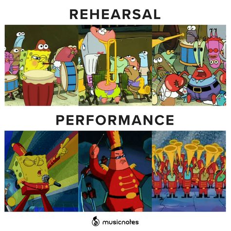 The Best Marching Band Memes — Musicnotes Now Funny Band Jokes, Color Guard Memes, Marching Band Jokes, Marching Band Memes, Musician Humor, Marching Band Humor, Band Jokes, Music Jokes, Band Quotes