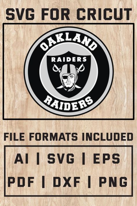 Free Raiders Svg Files For Cricut, Raiders Emblem, Raiders Svg, Design Bundles Svg, Nfl Raiders, Nfl Merchandise, Sublimation Ideas Projects Inspiration, Svg Bundles, Raiders Football