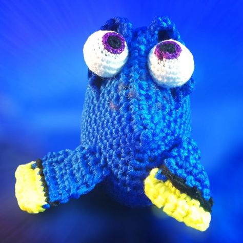 Crochet Fish, Crocheted Animals, Finding Dory, Amigurumi Animals, Finding Nemo, Knitted Dolls, Animal Dolls, Baby Disney, Stuffed Toys Patterns