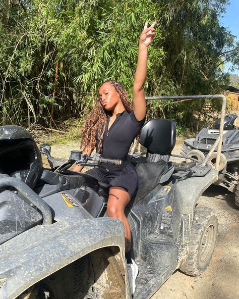 atv riding utv riding Atv Black Women, Atv Ride Outfit, Atv Outfits, Cute Atv Riding Outfit, Atv Riding Outfit Black Women, Quad Biking Outfit, Atv Riding Outfit, Bali Outfit, Las Vegas Pictures