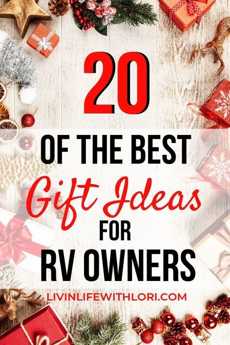 Here are 20 of my favorite Gift Ideas for RV Owners.  These cute gift and decorating ideas will make your RV feel like your home away from home! #RVgifts #RVowners #RVgiftideas Gifts For Camper Owners, Camping Technology, Gifts For Rv Owners, Motorhome Camping, Deer Stands, Rv Gifts, Cute Ornaments, Camping Kitchen, Camper Storage