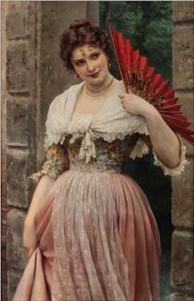 Eugene De Blaas, Victorian Paintings, Portrait Of A Woman, Italian Painters, Indigenous Culture, Classic Paintings, Victorian Women, Female Portraits, Historical Art