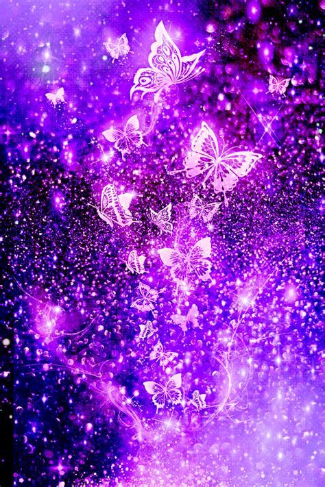 Glow Aesthetic Wallpaper, Glow Aesthetic, Purple Butterfly, Aesthetic Wallpaper, Butterflies, Sparkle, Neon, Glitter, Wallpapers