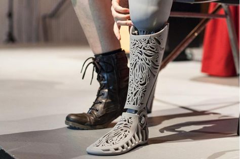 Image Courtesy of Melissa Ng website. Prosthetic Leg, 3d Printing Art, 3d Printing Projects, Kids Prints, Artist At Work, In 3d, 3d Printer, Combat Boots, 3d Printing