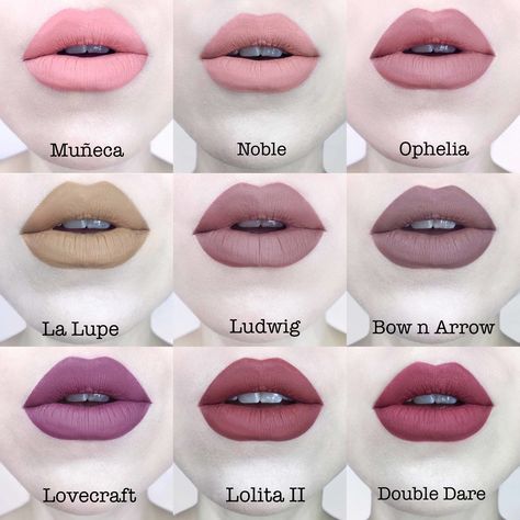 Kat Von D - Everlasting Liquid Lipstick Kvd Liquid Lipstick Swatches, Kat Von D Everlasting Liquid Lipstick, Kvd Makeup, Spooky Outfits, Kat Von D Lipstick, Organic Makeup Brands, Diy Mascara, Lip Colours, Lip Combos