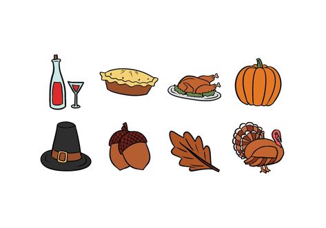 Thanksgiving Icons, Calender Ideas, Thanksgiving Icon, Thanksgiving Drawings, Best Recipes Ever, Drawn Icons, Custom Ipad, Turkey Recipes Thanksgiving, Hand Drawn Icons