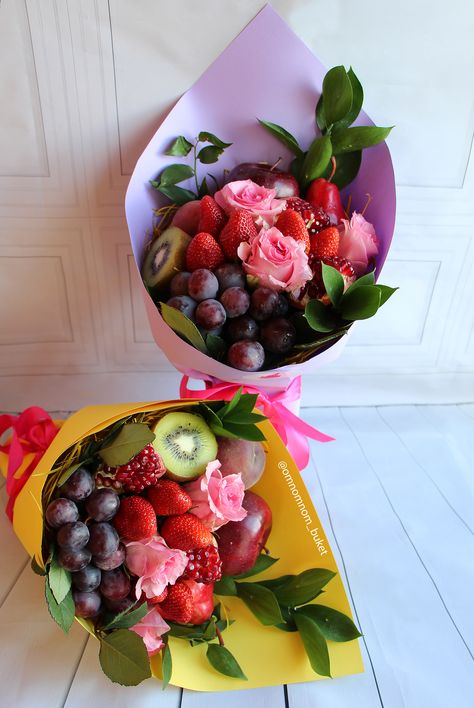 Fruit Bouquet Diy, Fruit Presentation, Fruit Bouquet Ideas, Apple Pomegranate, Vegetable Bouquet, Edible Fruit Arrangements, Floral Cake Design, Fruit Bouquet, Food Bouquet