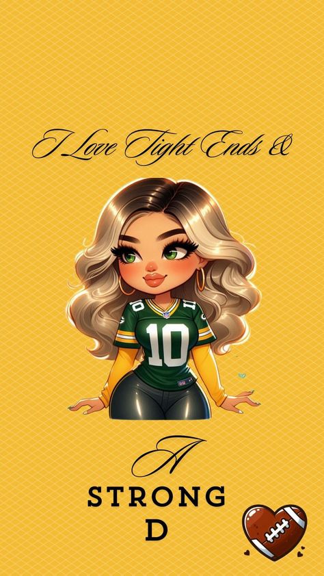 Packers Fan, Go Pack Go, Cute Cartoon Drawings, Cartoon Girl, Green Bay Packers, Green Bay, Girl Cartoon, Cricut Projects, Cartoon Drawings