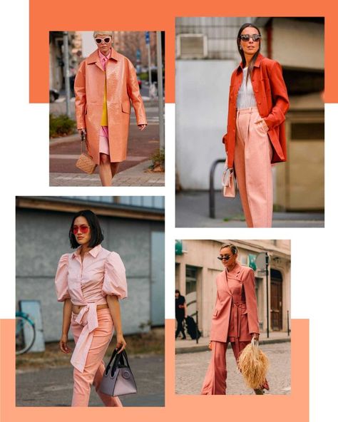 How to wear peach tones to suit you - Lookiero Blog White Sandals Flat, Peach Jeans, Peach Clothes, Peach Blazer, Peach Skirt, Blue Linen Shirt, Peach Tones, Cut Blazer, Outerwear Trends