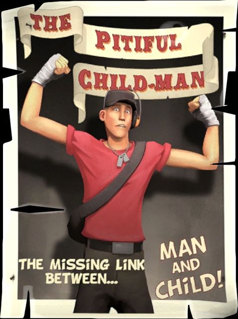 Scout Tf2 Fanart Cute, Scout Tf2 Fanart, Team Fortress 3, Carnival Poster, Scout Tf2, Tf2 Scout, Team Fortress 2 Medic, Tf2 Memes, The Missing Link