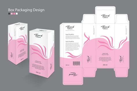 Box, Packaging Template for cosmetic, Supplement, spa, Beauty, food, Hair, Skin, lotion, medicine, cream. product design creative idea template. vector illustration Medicine Box Packaging, Medicine Box Design, Lotion Packaging, Packing Box Design, Box Packaging Templates, Medicine Packaging, Packaging Template Design, Heart Vector, Perfume Box