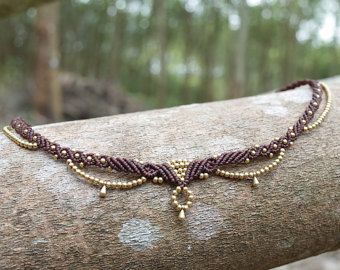 Sundance Style Jewelry, Chevron Friendship Bracelets, Collar Macrame, Diy Choker, Macrame Jewelry Tutorial, Macrame Colar, Macrame Necklaces, Macrame Bracelet Diy, Ankle Bracelets Diy