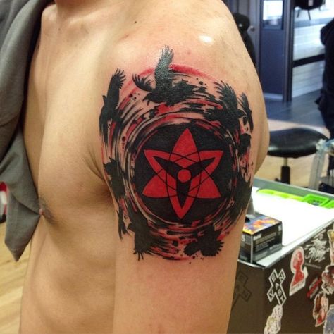 Naruto Tattoo, Black Tattoo, Naruto, Tattoos, Red, Anime, Black