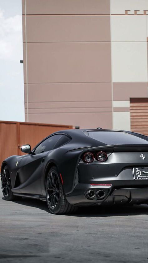 Black Ferrari, 812 Superfast, Ferrari 812 Superfast, Ferrari 812, Rich Luxury, Cars Wallpapers, Car Pics, Wallpaper Black, Car Wallpapers