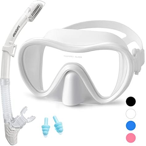 Supertrip 2023 Snorkeling Gear for Adults, Anti-Fog Snorkel Set, Tempered Glass Snorkel Mask Adult, Anti-Leak Snorkel Snorkeling Gear, Scuba Diving Mask and Snorkel for Women Men Youth Scuba Diving Mask, Swimming Goggles Kids, Diving Goggles, Snorkel Mask, Snorkel Set, Waterproof Phone Case, Snorkeling Gear, Waterproof Phone, Best Masks