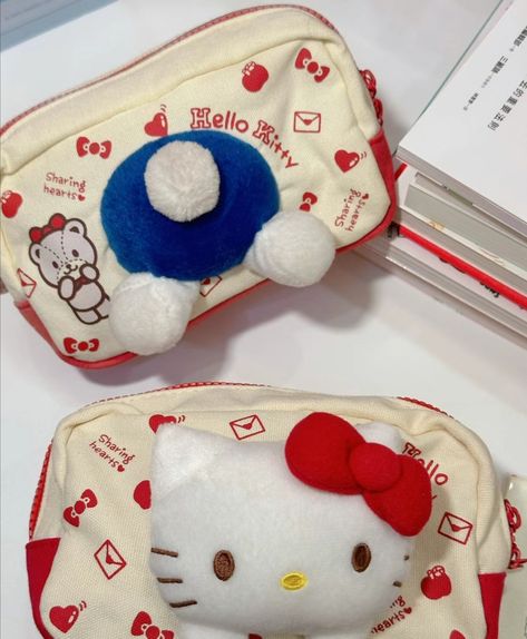 Hello Kitty Pen, Box Makeup Bag, Cat Pen, Large Pencil Case, Canvas Pencil Case, Bathroom Stuff, Kawaii School Supplies, School Supplies Organization, Pen Bag