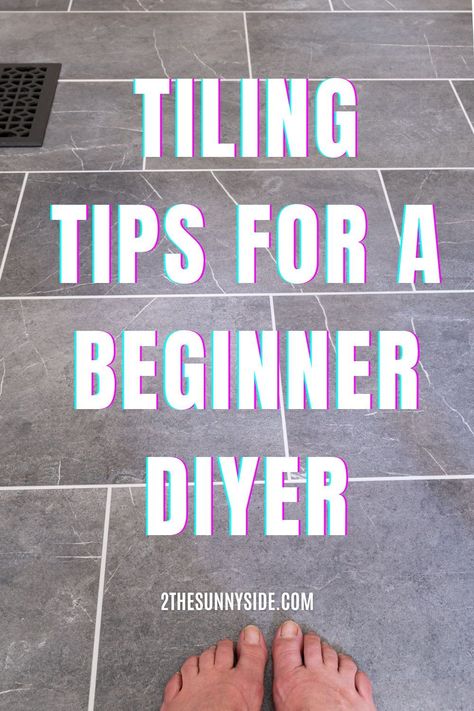 If you’re installing tile for the first time, you’ll want to see our tips & tricks for installing tile that will ensure that you get professional looking results. You’ll see step by step photos and instructions as we install a tile floor. These same tips can be used for installing a backsplash too. This is a DIY project that you can do.#Howtoinstalltile #laundryroomfloor #installingtileforbeginners Laying Tile Floor, Brown Bathroom Floor, Installing Tile, Bathroom Floor Tile Ideas, Installing Tile Floor, Floor Tile Ideas, Tile Floor Diy, Flooring Types, Beautiful Tile Floor