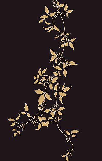 Leaf Stencils, Leaves Stencil, Vine Drawing, Floral Stencil, Clematis Vine, Leaf Stencil, Hanging Vines, Vine Leaves, Stencil Patterns