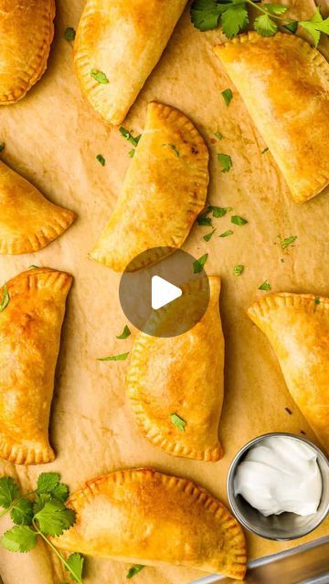 Beef Empanada Filling Recipe, Potato Empanadas, Beef Empanadas Recipe, Empanada Dough, Seasoned Ground Beef, Empanadas Dough, Empanada Recipe, Beef Empanadas, Empanadas Recipe