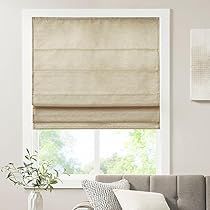 Roman Shades Ikea, Nursery Roman Shades, Roman Shades Living Room, Window Covering Ideas, Modern Roman Shades, Living Room Shades, Room Darkening Shades, Fabric Roman Shades, Bathroom Window Treatments