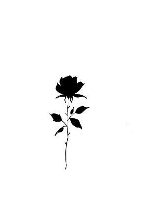 Black Rose Small Tattoo, Simple Black Work Tattoo, Blackout Rose Tattoo, Small Black Rose Tattoo, Black Rose Drawing, Simple Dark Tattoos, Rose Black Tattoo, Black Rose Tattoo Design, Dark Rose Tattoo