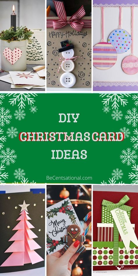 Christmas card ideas that are easy and simple to make. Create family Christmas cards that ranges from simple to elegant. christmas | Christmas cards | DIY christmas cards | Christmas crafts | crafts | Holidays |Holiday crafts | Kids | Kids christmas | Holiday cards | DIY holiday cards | homemade christmas decorations | homemade christmas cards Noel Christmas Cards Handmade, Simple Stampin Up Christmas Cards 2023, Easy Home Made Christmas Cards, Easy Christmas Cards To Make Simple, Easy Handmade Christmas Cards Ideas, Christmas Cards Diy Handmade Easy, Home Made Christmas Cards Ideas, Christmas Cards To Make Free Printable, Easy Diy Christmas Cards Simple