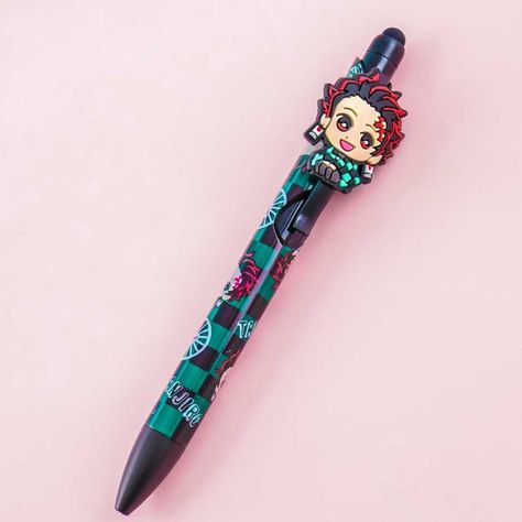 Demon Slayer Stylus Ballpen - Kamado Tanjiro - Blippo Kawaii Shop Demon Slayer School Supplies, Demon Slayer Stuff, Naruto Birthday, Japanese Pen, School Pens, Kamado Tanjiro, Anime Demon Slayer, Super Kawaii, Anime Crafts