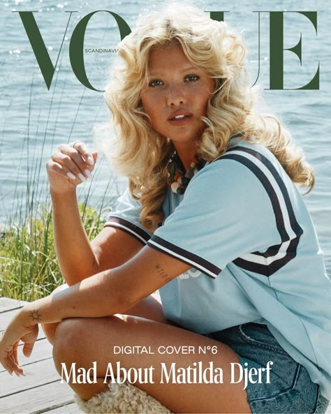 Matilda Djerf Channels 70s Waves for Vogue Scandinavia Vogue Scandinavia, Edgy Leather Jacket, Cover Of Vogue, Home Photo Shoots, Vogue Magazine Covers, Vogue Vintage, Autumn Knitwear, Small Girl, Matilda Djerf