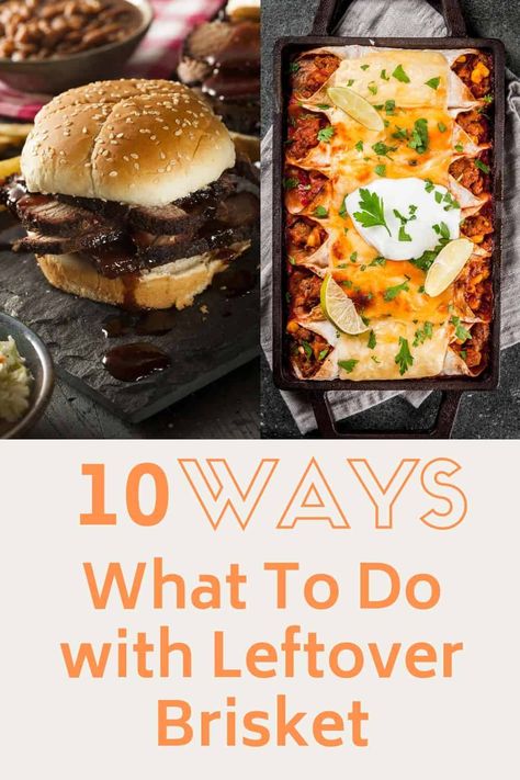 Leftover brisket ideas. It is rare that we don’t have leftovers though and that is why we compiled this list of what to do with leftover brisket.  Here are some leftover brisket recipes. Leftover Brisket Recipes, Beef Brisket Sandwich, Brisket Meat, Grilled Brisket, Brisket Recipes Smoked, Brisket Tacos, Leftover Beef, Beef Brisket Recipes, Brisket Chili