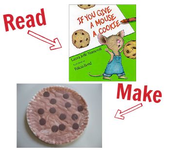 craft for if you give a mouse a cookie Book Inspired Crafts For Preschool, Favorite Authors Preschool Theme, All About Books Preschool Theme, Preschool Book Crafts, Book Crafts For Toddlers, If You Give A Mouse A Cookie Activities, Books With Crafts To Match, Books With Crafts, Story Time Crafts