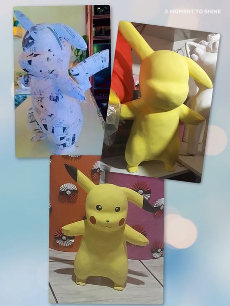 Pokémon papietagem Pinata Ideas, Nerdy Art, Pokemon Crafts, Piñata Ideas, Pokemon Craft, Paper Mache Crafts, Papel Mache, Paper Mache, Disney Movies