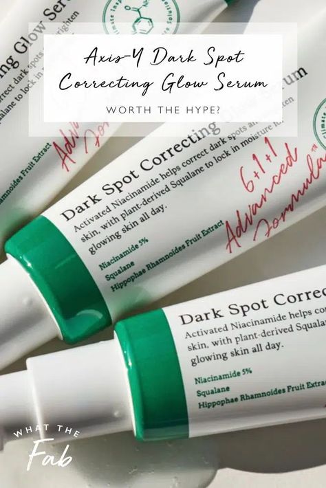 Is the Axis-Y Dark Spot Correcting Glow Serum the real deal? I bit the bullet on this viral Korean skincare product to find out. Click to read my HONEST review! popular korean skincare products for dark spots, how to get rid of dark spots, hyperpigmentation remedy, axis y review Diy Witch Hazel, Sun Spots Removal, Best Dark Spot Remover, Dark Spot Correcting Glow Serum, Spot Remover For Face, Dark Spots Remedies, Remove Skin Tags Naturally, Diy Witch, Lemon Skin