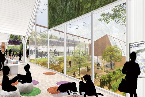 campus for the academy for global citizenship by studio gang Urban Farming Architecture, Sustainable Schools, Greenhouse Farming, Global Citizenship, Farm School, Plans Architecture, Desain Lanskap, Kampot, Farm Design