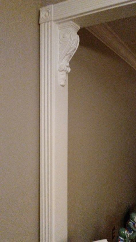 Ornate Moldings And Trim, Square Archway Molding, Arch Box Moulding, Vintage Trim Molding, Crown Molding Above Door, Victorian Trim Moldings, Molding Above Door, Victorian Crown Molding, Doorway Casing