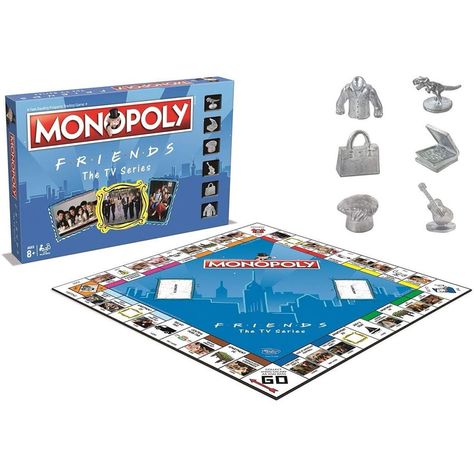 Joey And Rachel, Friends Gift Ideas, Holiday Armadillo, Tv Show Friends, Monopoly Board Game, Monopoly Money, Monica And Chandler, Friends Reunion, Monopoly Board