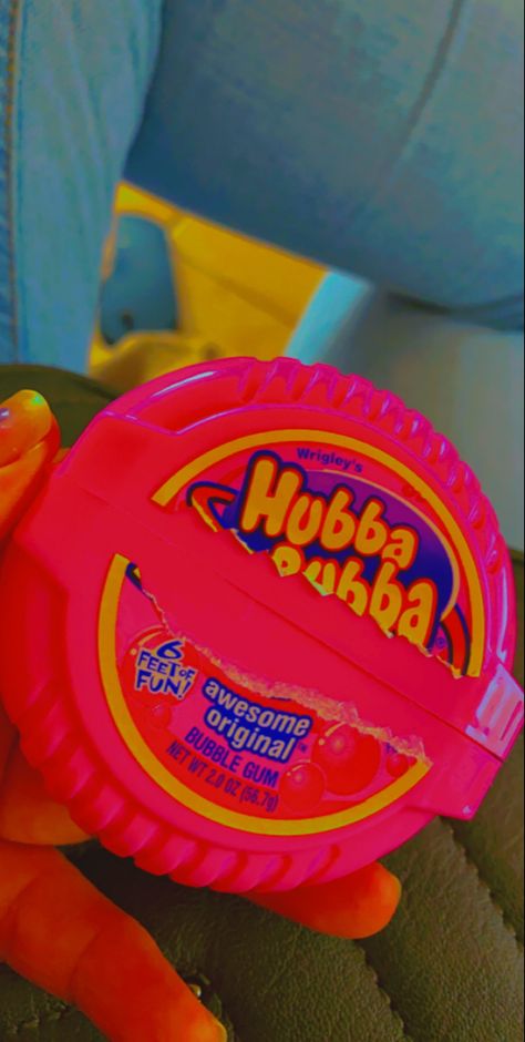 Hubbly Bubbly Aesthetic, Hubba Bubba Gum Aesthetic, Kid Core Aesthetic, Hubba Bubba, Kid Core, Chewing Gum, Bubble Gum, Random Things, Gourmet Recipes