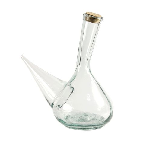 Shop Glass Porron Wine Pitcher Online | La Tienda Jeni's Ice Cream, Wine Pitcher, Pouring Wine, Drinking Vessels, Types Of Wine, Rose Quartz Crystal, Wine Decanter, Recycled Glass, Hand Blown