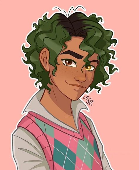 Alex Ferrio, Alex Fierro Fanart, Magnes Chase, Pjo Characters, Pjo Fanart, Alex Fierro, Percy Jackson Comics, Team Leo, Dark Skin Boys