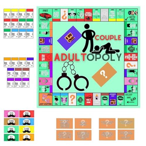 PRICES MAY VARY. 【Couple Board Game】 Filled with suspense and unexpected twists, each session promises hours of fun for adult couples. 【Materials】Made from Quality Material, The Material Is Easy to Clean and Can Be Bent and Twisted Without Losing Its Shape. 【Memorable Memories】This Couple Board Game provides an opportunity for couples to create lasting memories and inside jokes. 【Intimate Bonding Experience】Created with the intention of strengthening the bond between partners, this Couple Adulto Board Games For Two, Couples Game Night, Board Games For Couples, Date Night Games, Bedroom Games, Conversation Cards, Game Props, Fun Board Games, Different Feelings