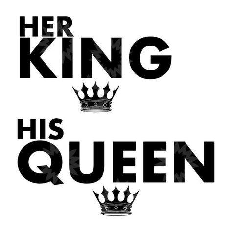 King And Queen Pictures, Her King His Queen, King And Queen Crowns, Her King, Queens Wallpaper, His Queen, Adulting Quotes, Queen Svg, Silhouette Diy