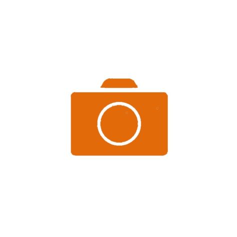 White Camera Icon, White Camera, Camera Icon, Orange White, Screen, Orange, White