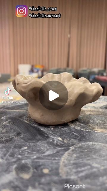 Charlotte Coven Art & Ceramics on Instagram: "Ceramics 1 - the start of project 1 (pinch pot and coil methods)  . . . #art #artist #artwork #artistsoninstagram #artgallery #artoftheday #artlover #artdaily #artistic #artofinstagram #artoninstagram #artistofinstagram #creative #ceramics #ceramicart ##ceramicstudio #pottery #potterylove #potterystudio #instaart #instaartist #potterymaking #artistoftiktok #artistsoftiktok #artstudent #artschool #mushroom #mushroomart #sculpture" Creative Ceramics, Ceramic Pinch Pots, Pinch Pot, Pinch Pots, Art Ceramics, Mushroom Art, Ceramic Studio, Pottery Making, Pottery Studio