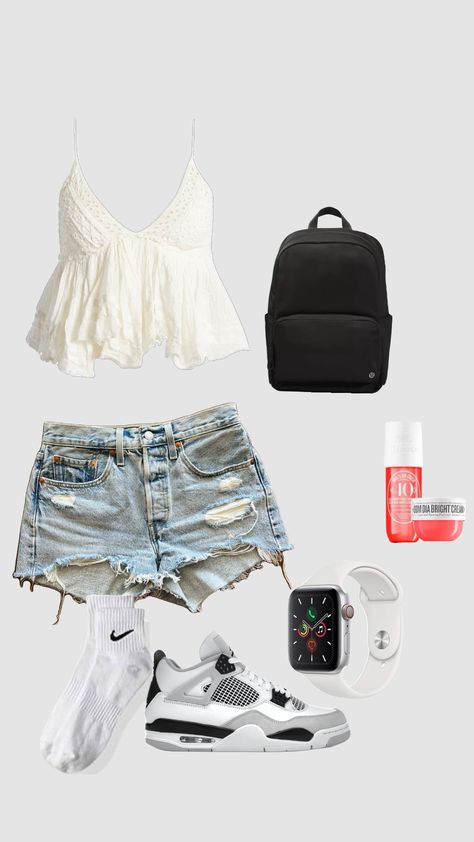 ✨first day of school fit✨ 2025 Outfits, First Day Of School Fits, Cutest Outfits, Preppy Clothing, School Fit, Outfit Inspo Summer, Ootd Inspo, School Fits, Preppy Outfits