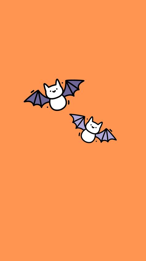 Cute Bat Wallpapers, Fall Aesthetic Iphone, Spooky Wallpapers, Bat Wallpaper, Halloween Iphone Wallpaper, Cute Halloween Wallpaper, Wallpaper Fall Aesthetic, Backgrounds Halloween, Wallpapers Halloween