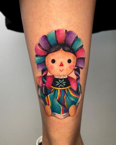 Mexican Tattoo, Rose Shoulder Tattoo, Tattoo On Hand, Embroidery Tattoo, Doll Tattoo, Aztec Tattoo, Sugar Skull Tattoos, Birth Flower Tattoos, Girly Tattoos