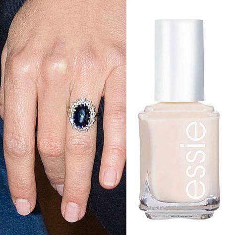 Every wedding beauty decision is important when you know you're about to be televised across the world. For Kate's manicure, she wore Essie's Allure, a transparent white color that she wears on a regular basis. ($9; amazon.com) Essie Allure, Kate Middleton Makeup, Kate Middleton Stil, Essie Nail Polish Colors, Wedding Nail Polish, Middleton Wedding, Estilo Kate Middleton, Essie Nail Colors, Kate Middleton Wedding