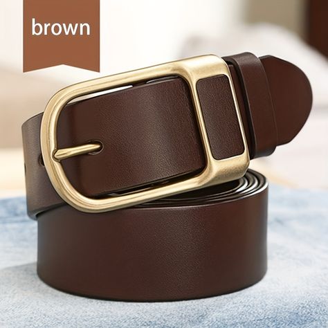 Faster shipping. Better service Business Trendy, Trendy Belts, Buckle Jeans, Cowboy Belt, Stil Elegant, Casual Belt, Leather Belts Men, Metal Belt, Mens Designer Fashion